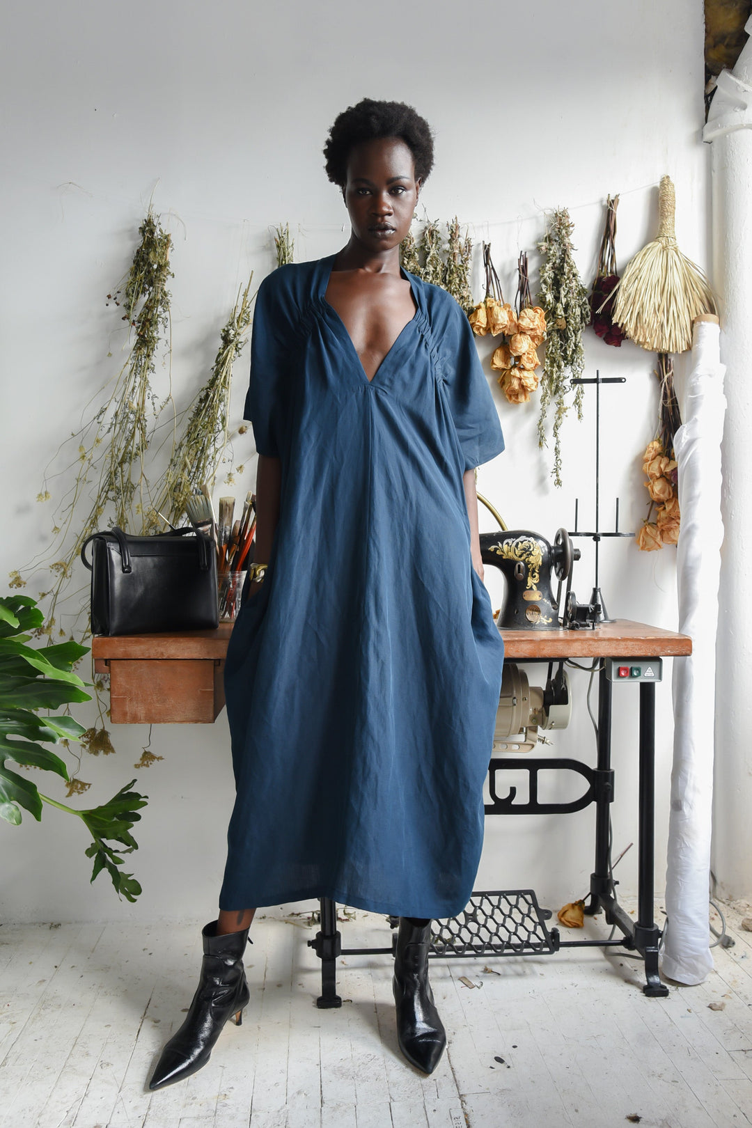Nefas drapey dress