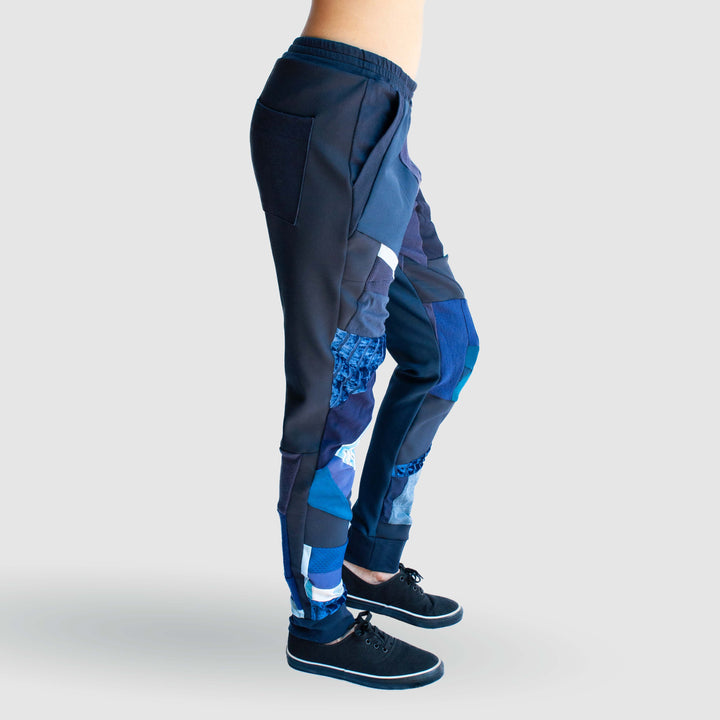 blue 'all-over reroll' jogger