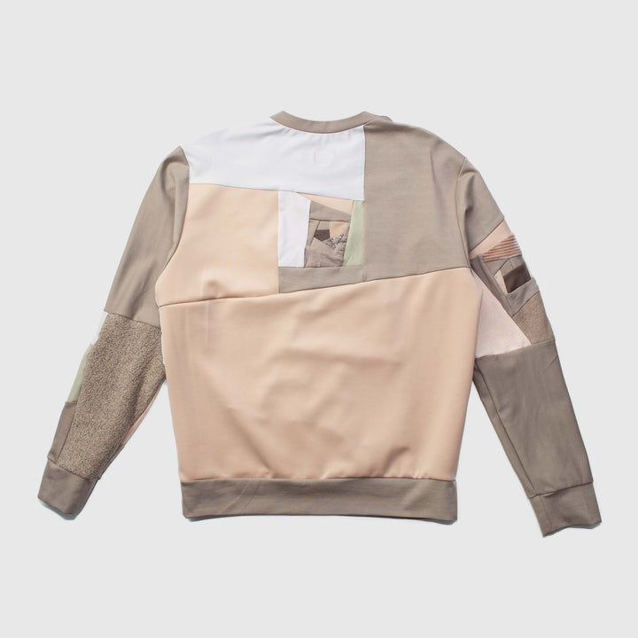 Khaki 'all-over reroll' sweatshirt