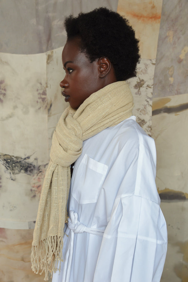 Saba, handloomed Silk scarf
