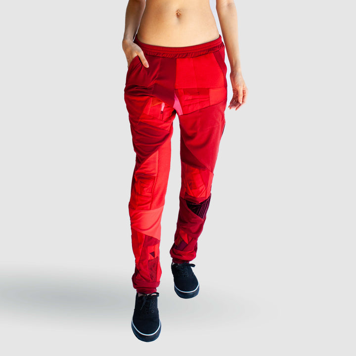 red 'all-over reroll' jogger