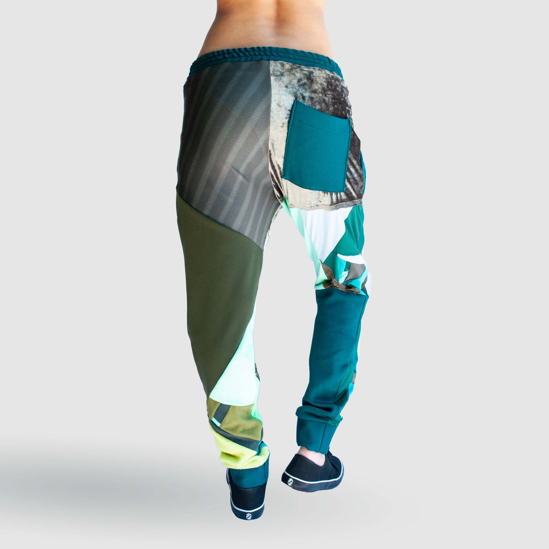 green 'all-over reroll' jogger