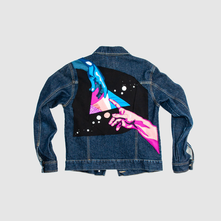 denim 'creation' jacket