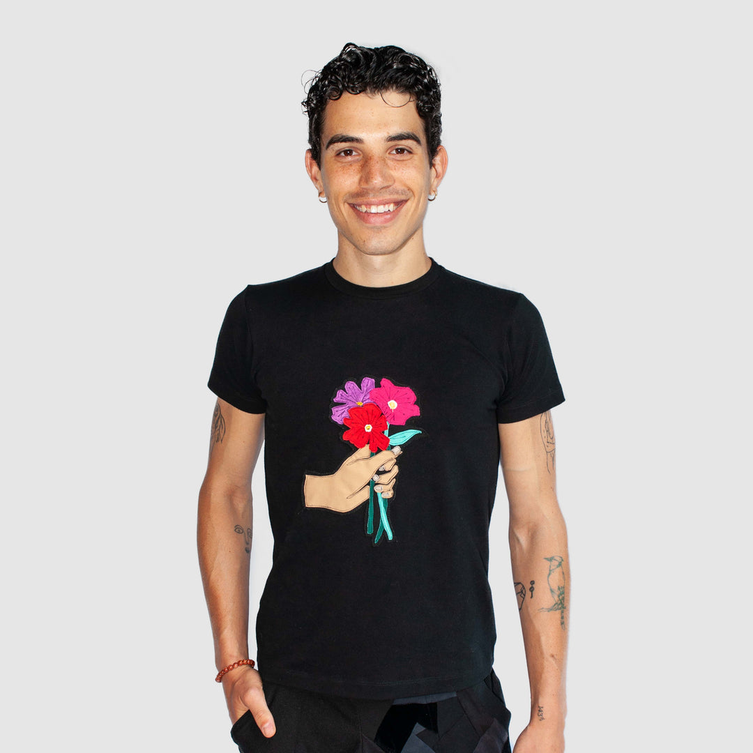 'sorry about fashion' short sleeve tee shirt