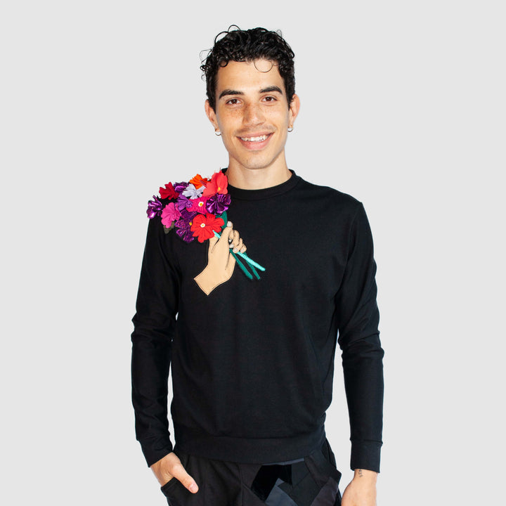 'sorry about fashion' crewneck sweatshirt