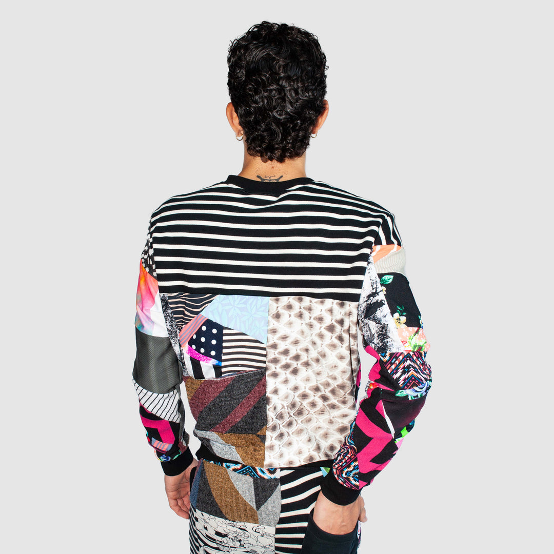 mixed print 'all-over reroll' sweatshirt