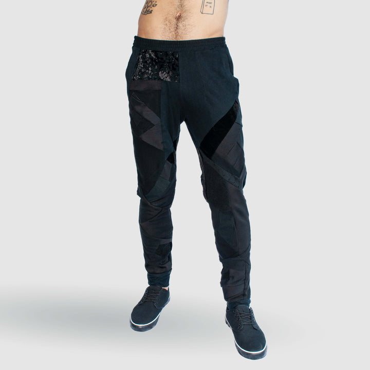 black  'all-over reroll' bundle (sweatshirt + jogger)