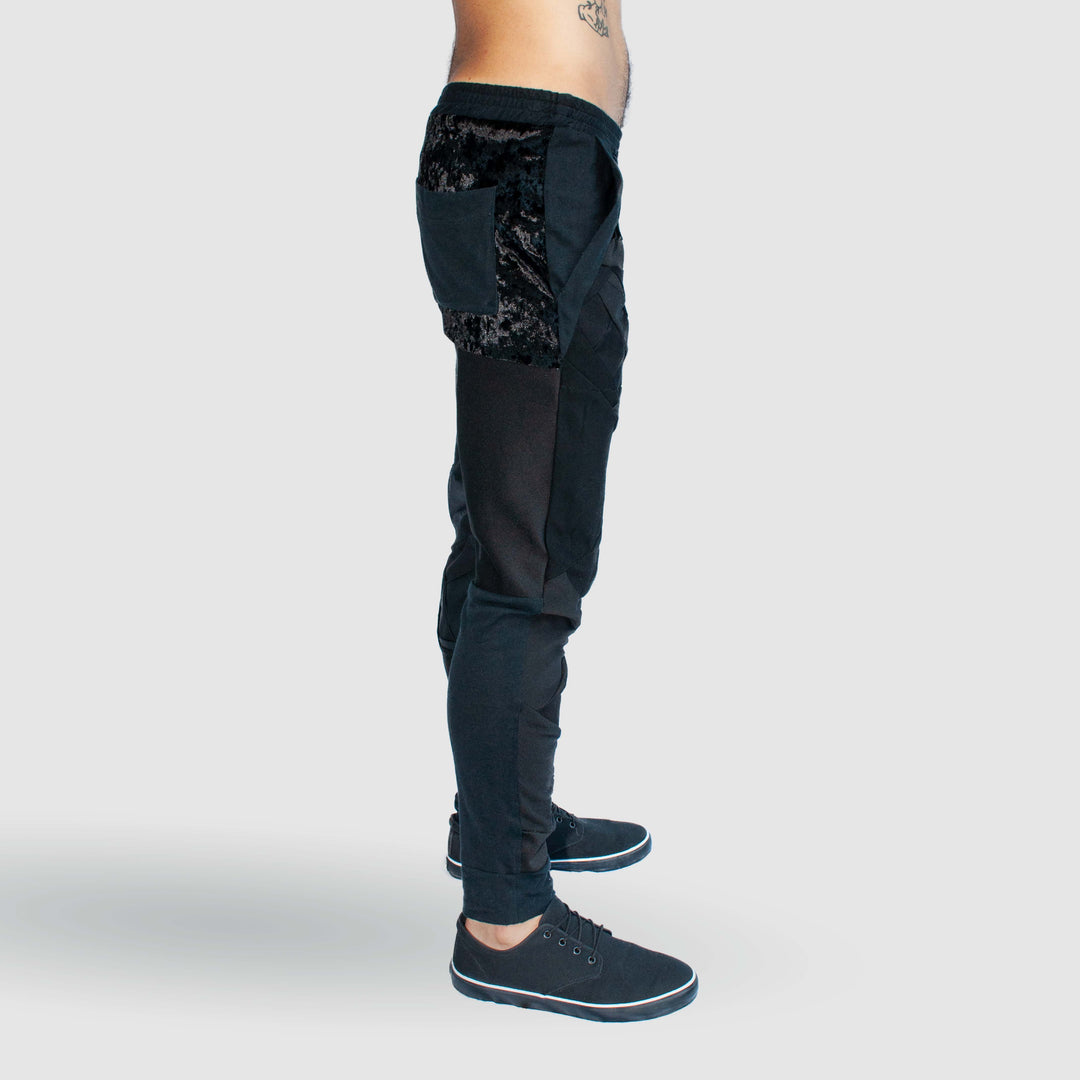 black  'all-over reroll' bundle (sweatshirt + jogger)