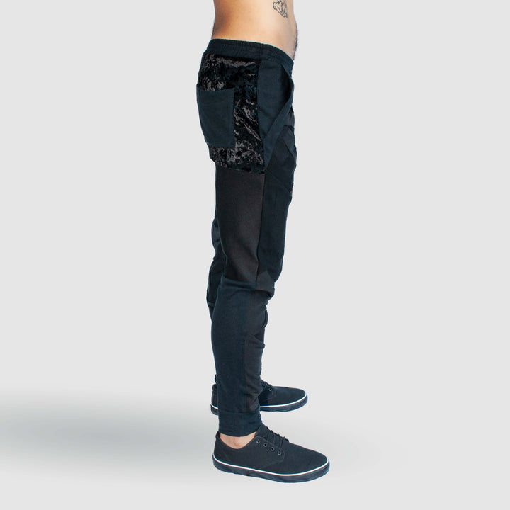 black  'all-over reroll' bundle (sweatshirt + jogger)