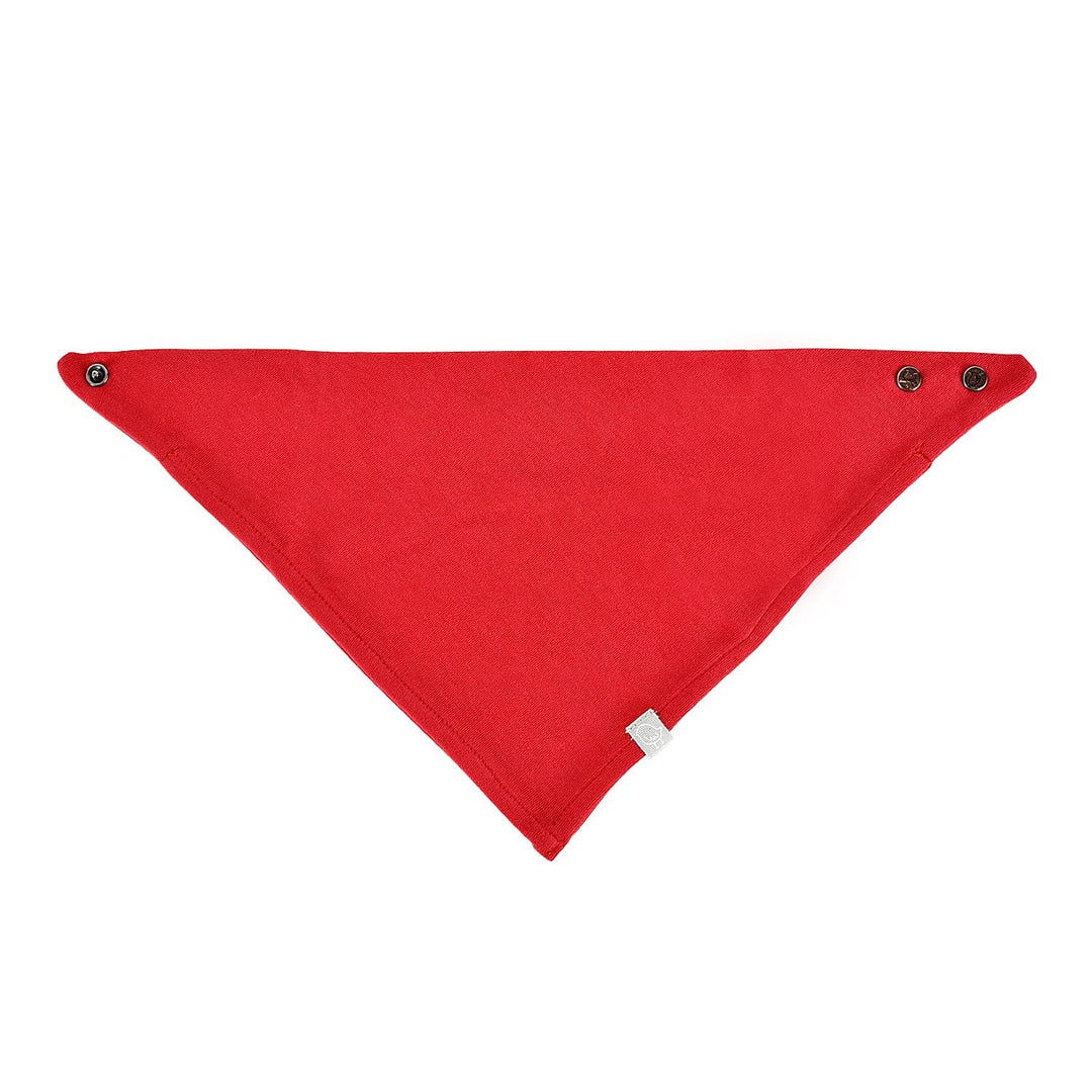 kerchief bib | scarlet red