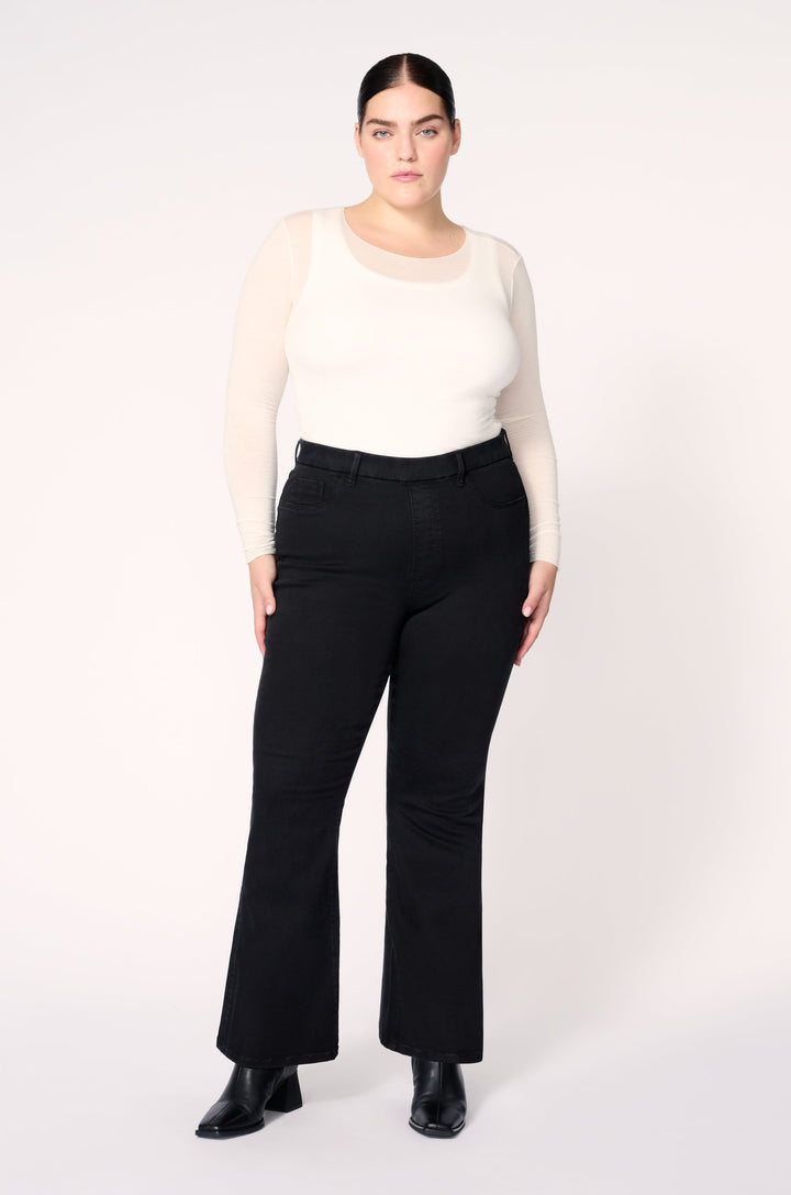 DXB PLUS PULL ON - FLARE | JET BLACK