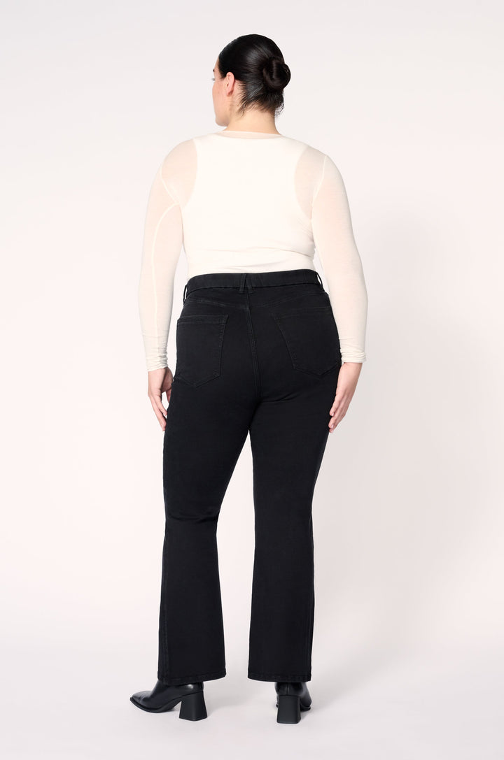 DXB PLUS PULL ON - FLARE | JET BLACK