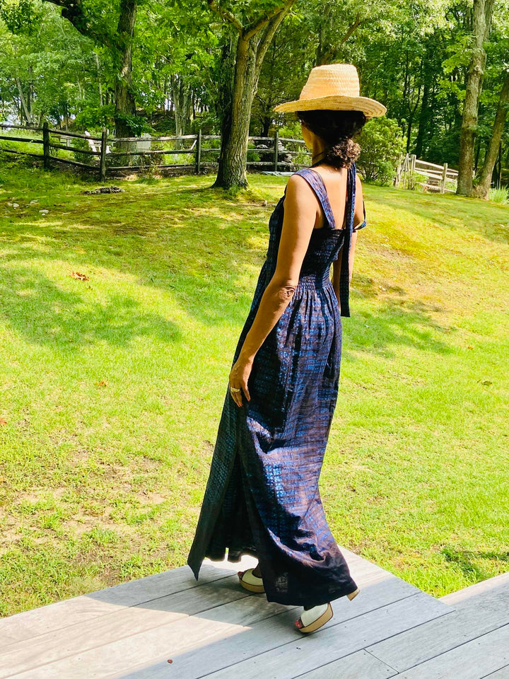 Desita Indigo Adire dress