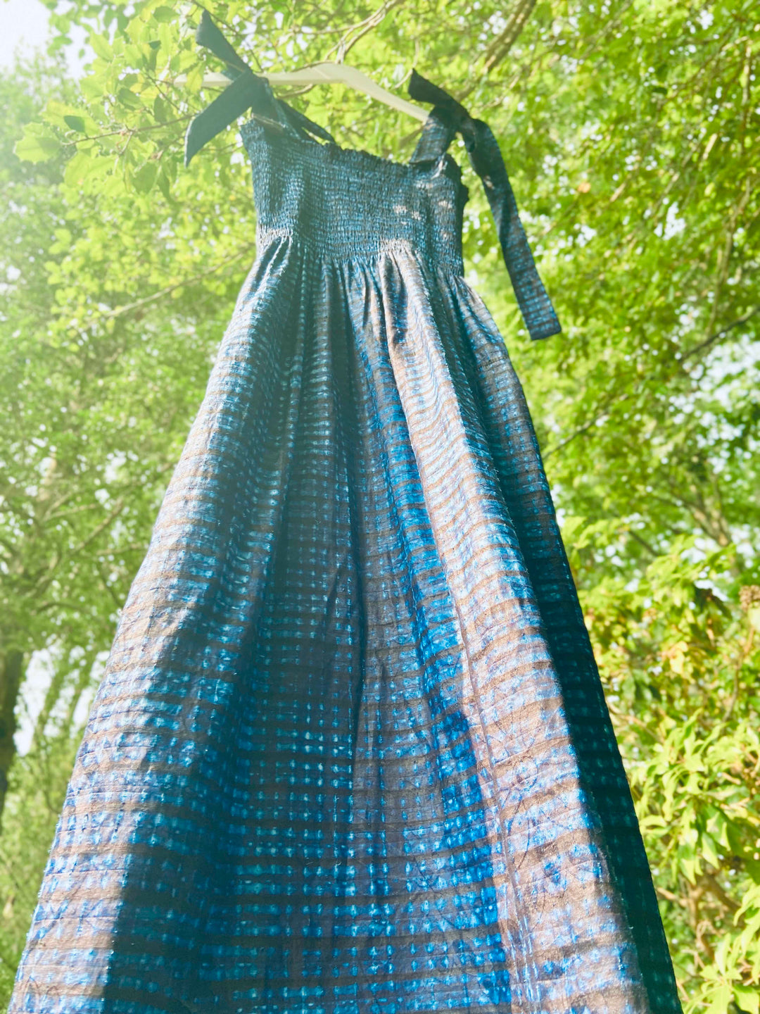 Desita Indigo Adire dress