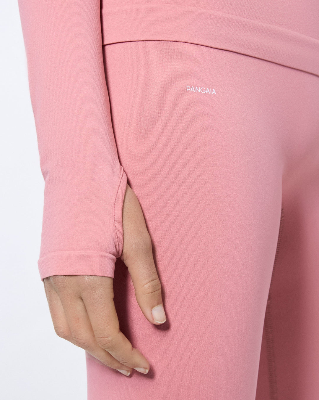 Womens 99% Bio-Based Compressive Leggings—Dewy Rose
