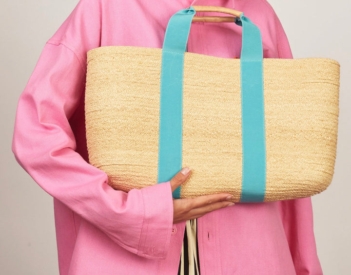Dumpling raffia bag