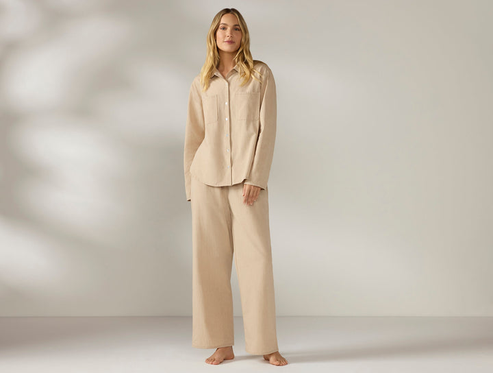 Women's Isla Organic Cotton Long Sleeve Pajama Set