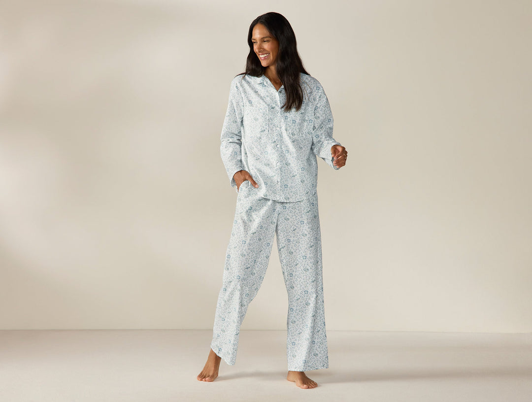 Women's Isla Organic Cotton Long Sleeve Pajama Set