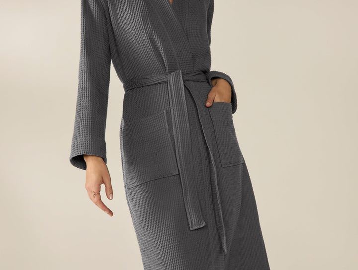 Unisex Organic Waffle Robe