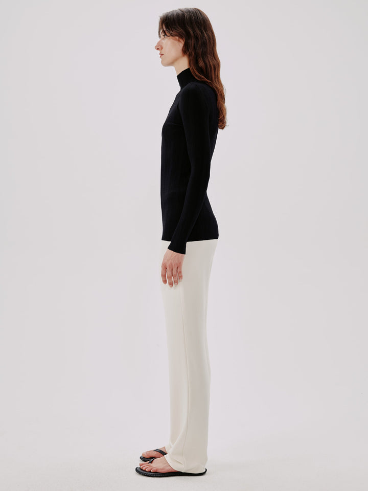 Variegated Rib Turtleneck