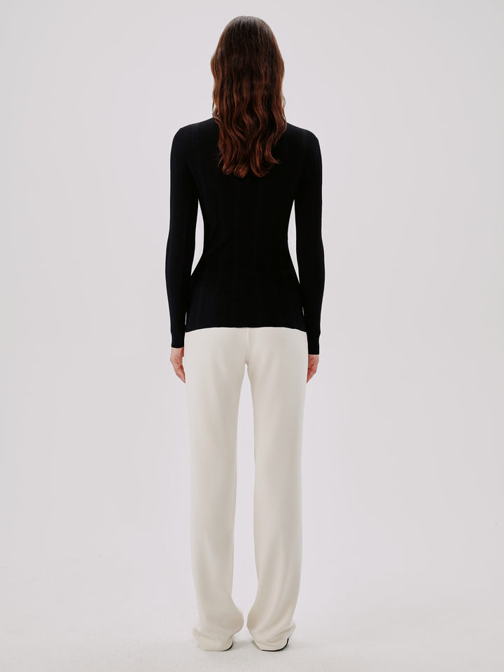Variegated Rib Turtleneck