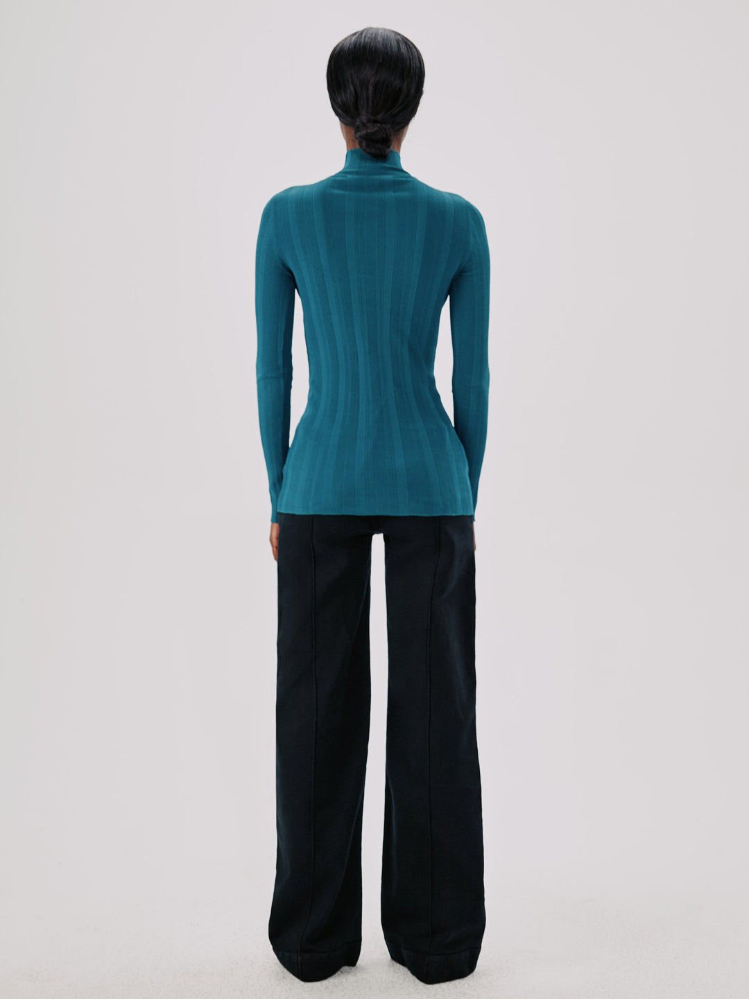 Variegated Rib Turtleneck