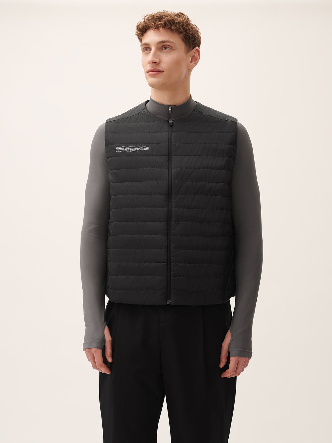 Mens Flower-Warmth Lite Gilet—Black