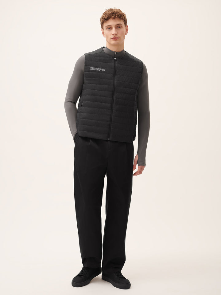 Mens Flower-Warmth Lite Gilet—Black