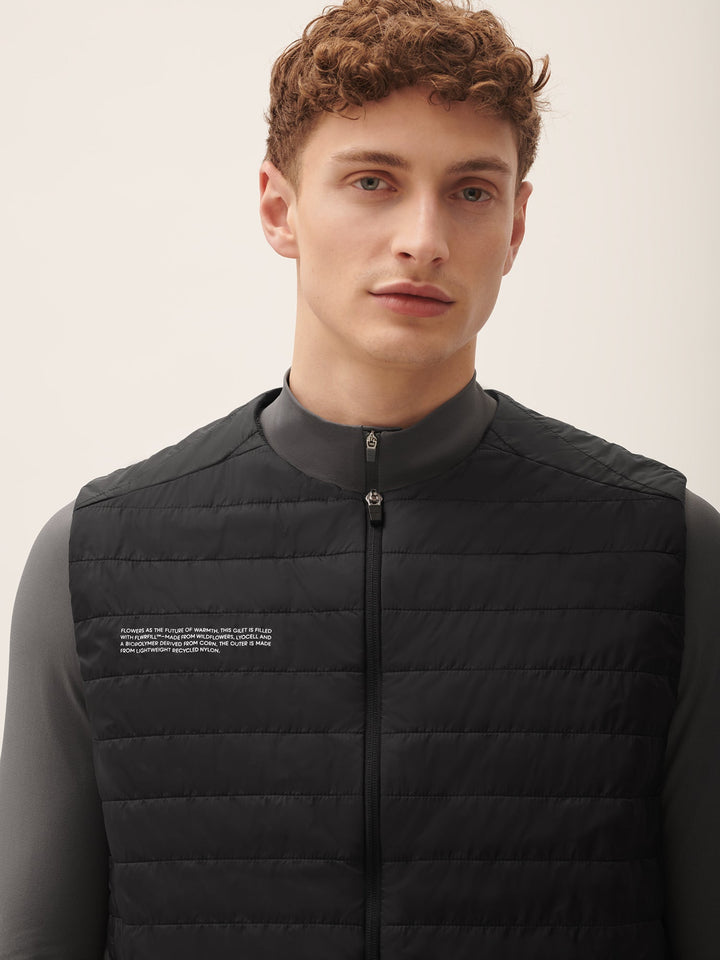 Mens Flower-Warmth Lite Gilet—Black