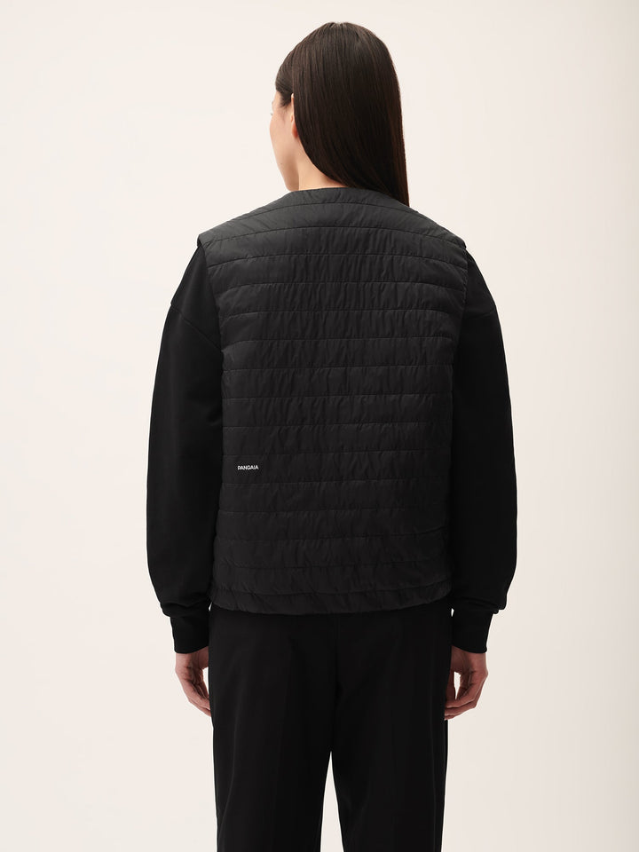 Womens Flower-Warmth Lite Gilet—Black