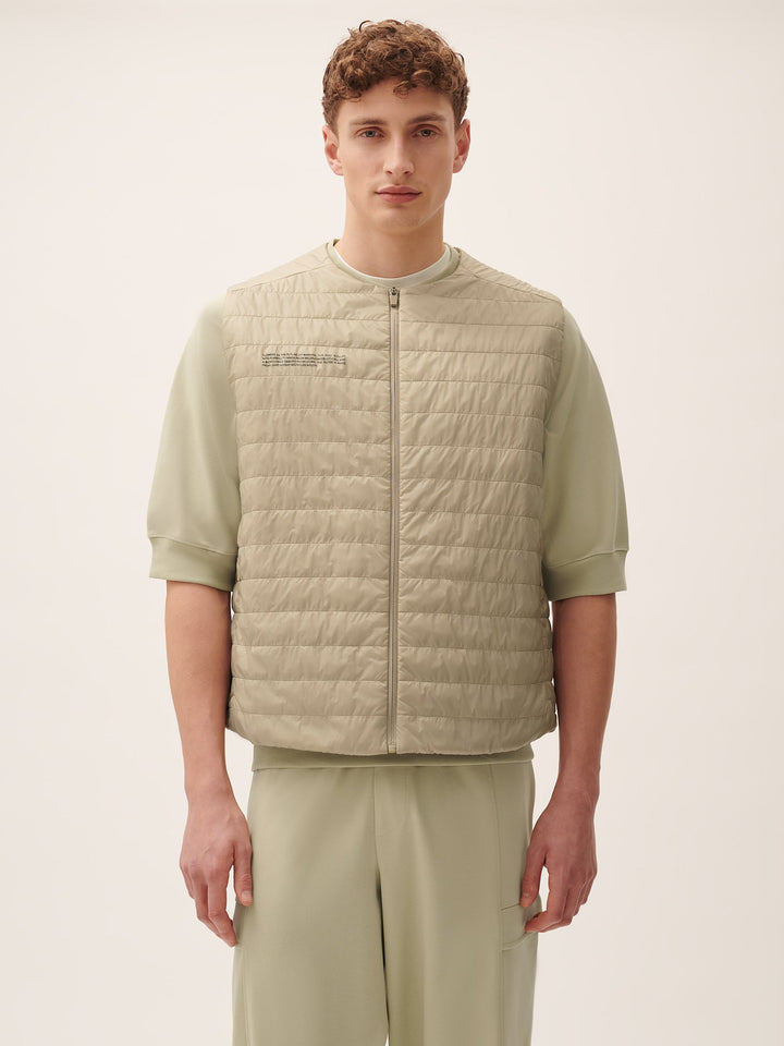 Mens Flower-Warmth Lite Gilet—Wheat Beige