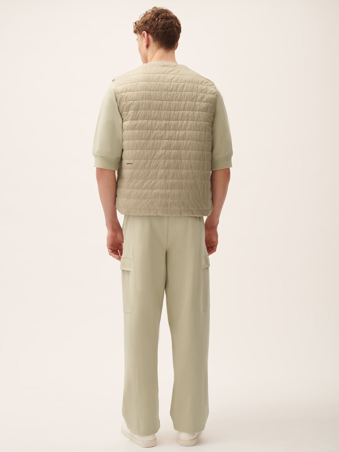 Mens Flower-Warmth Lite Gilet—Wheat Beige