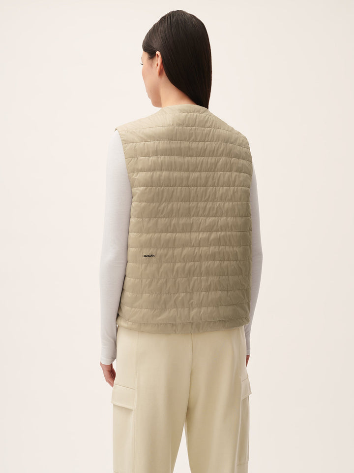 Womens Flower-Warmth Lite Gilet—Wheat Beige