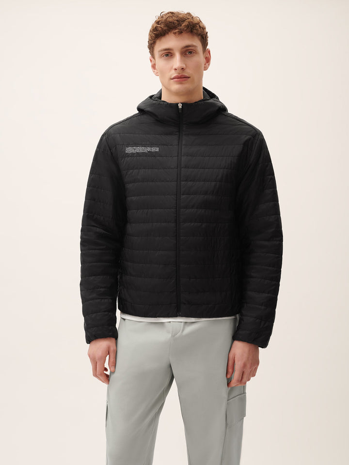 Mens Flower-Warmth Lite Jacket—Black