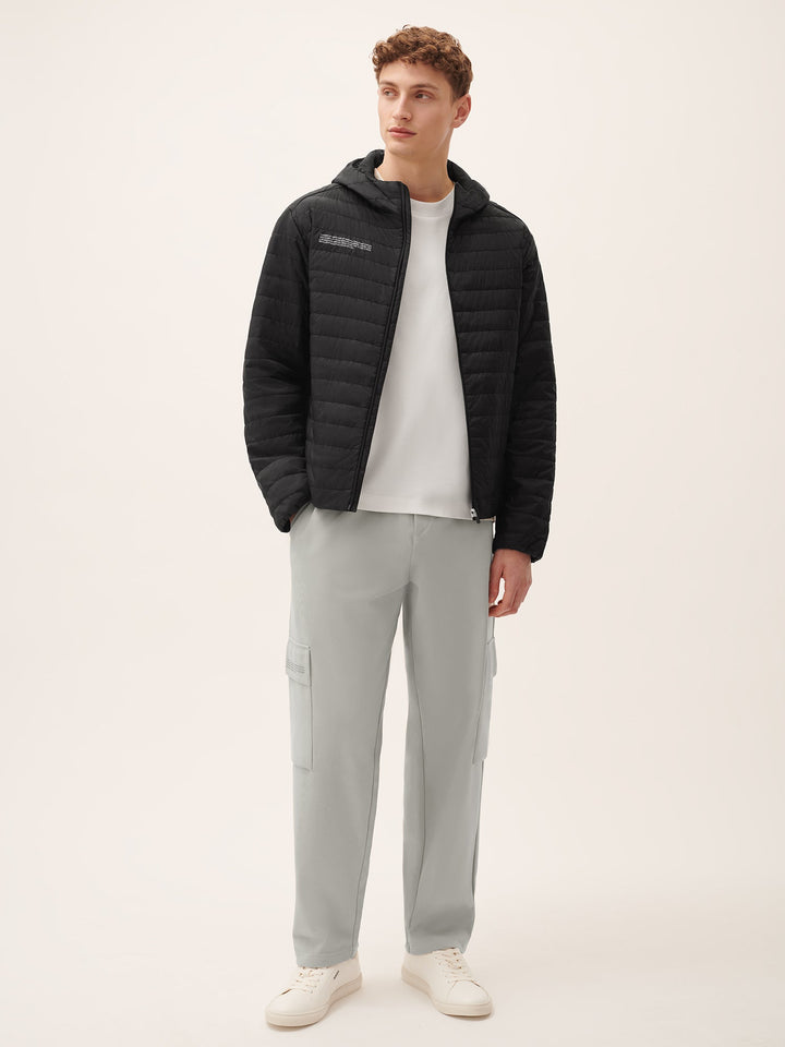 Mens Flower-Warmth Lite Jacket—Black