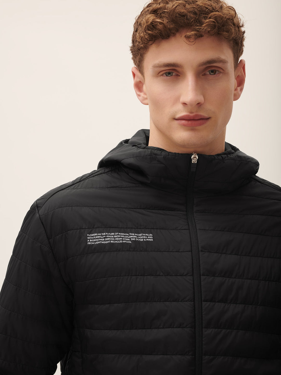 Mens Flower-Warmth Lite Jacket—Black