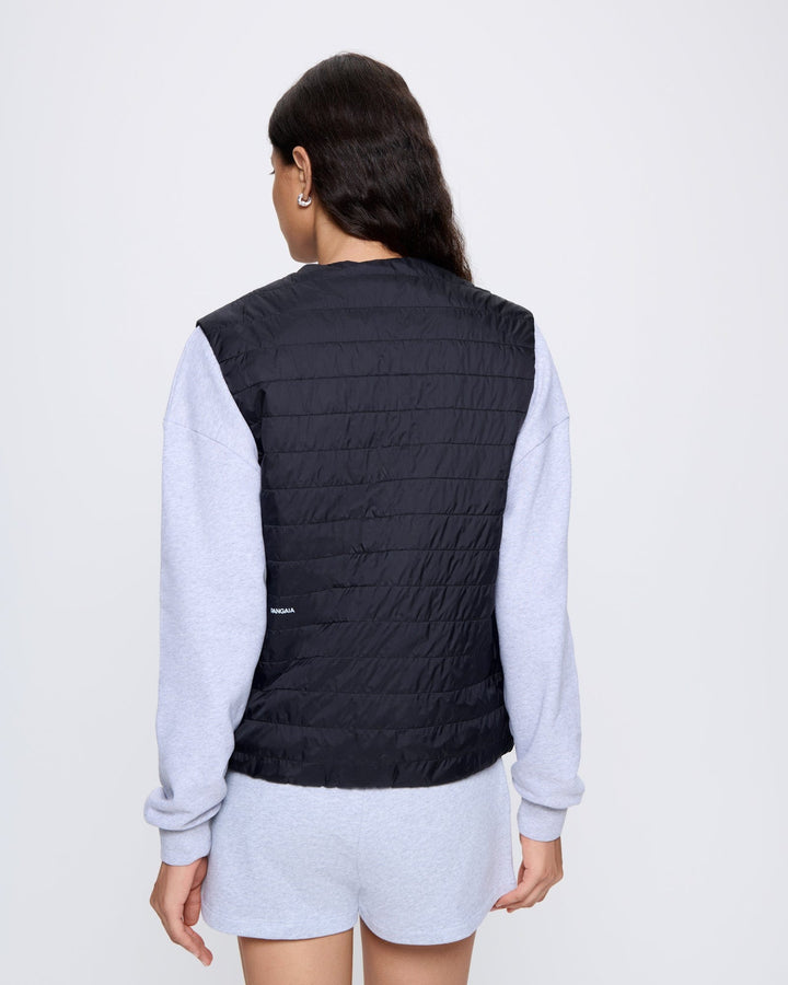 Womens Flower-Warmth Lite Gilet—Black