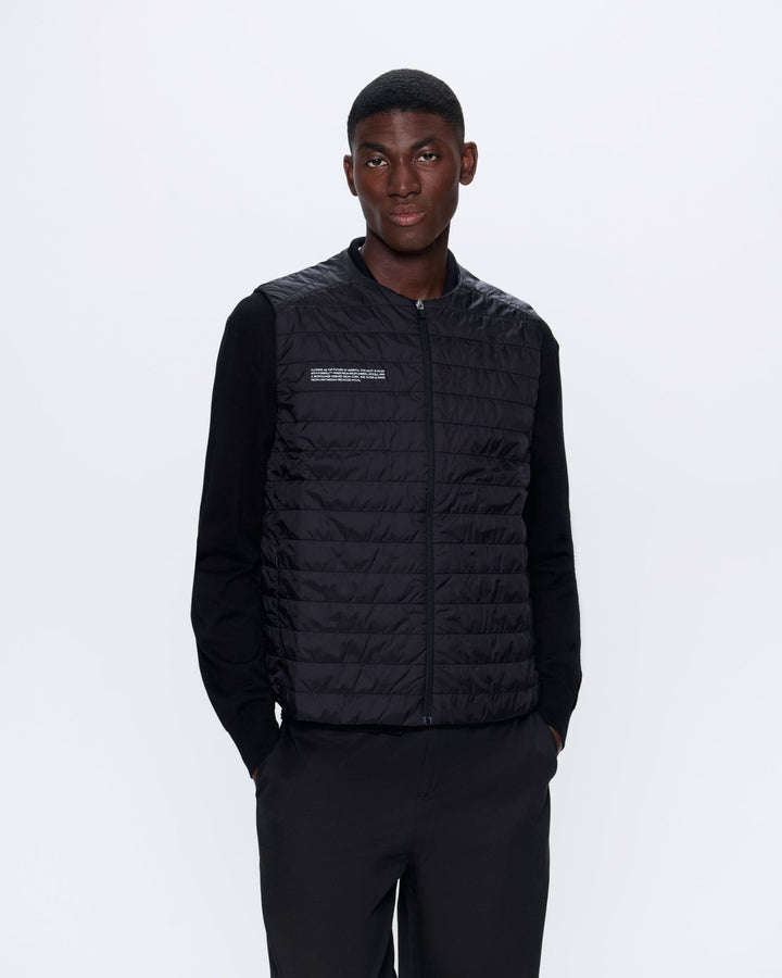Mens Flower-Warmth Lite Gilet—Black