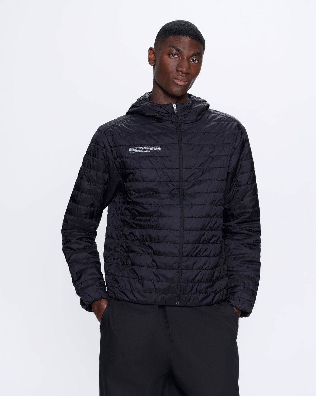 Mens Flower-Warmth Lite Jacket—Black