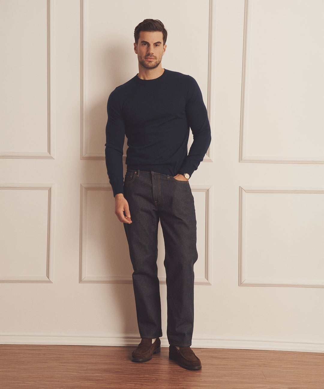 Super Fine Cashmere Long Sleeve Crewneck