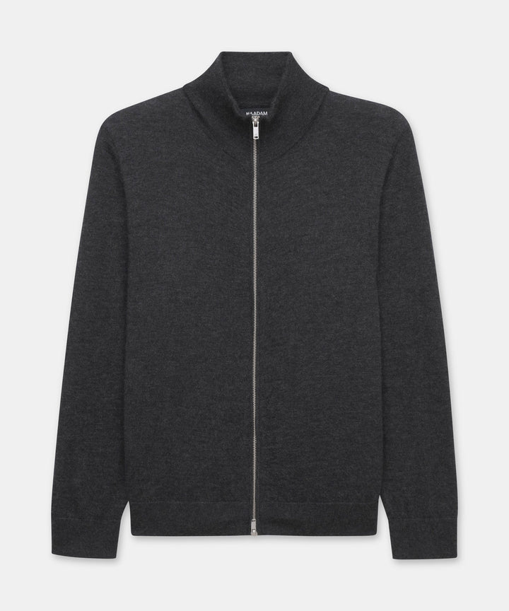 Super Fine Cashmere Zip Up