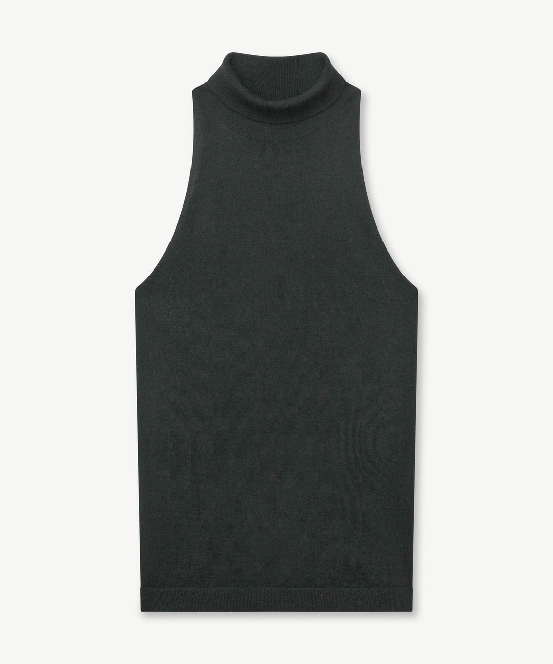 Super Fine Cashmere Sleeveless Turtleneck