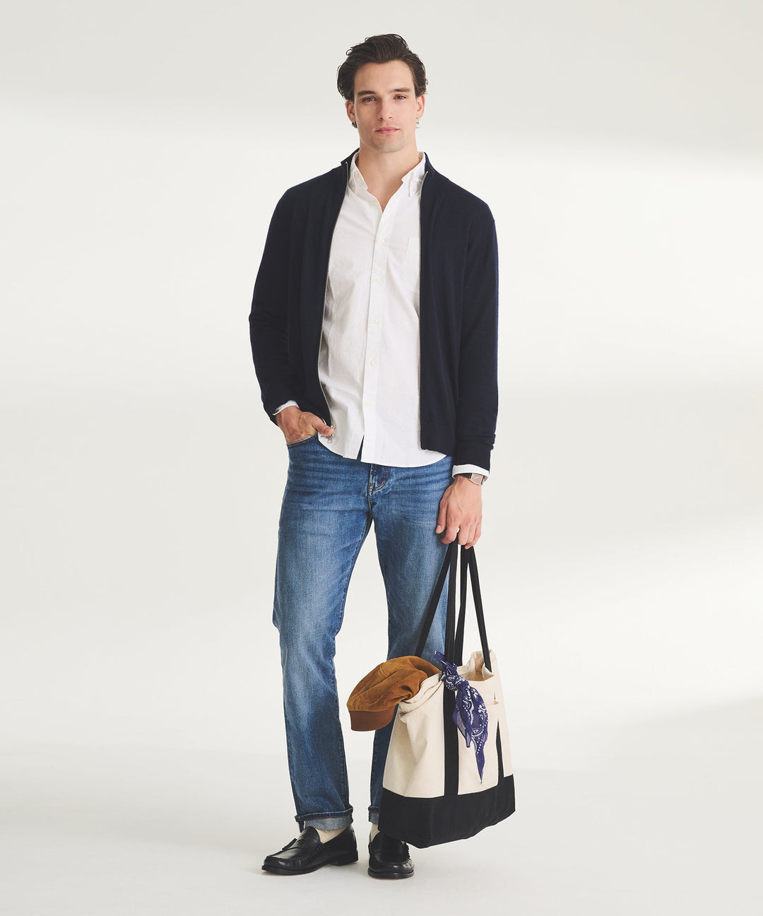 Super Fine Cashmere Zip Up
