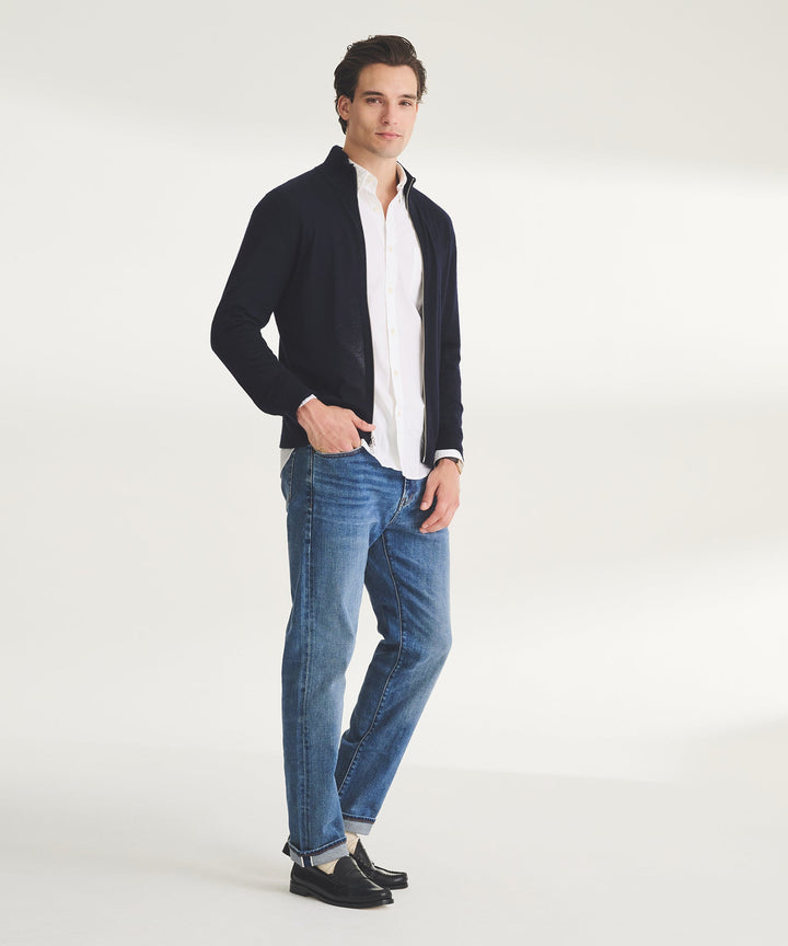 Super Fine Cashmere Zip Up