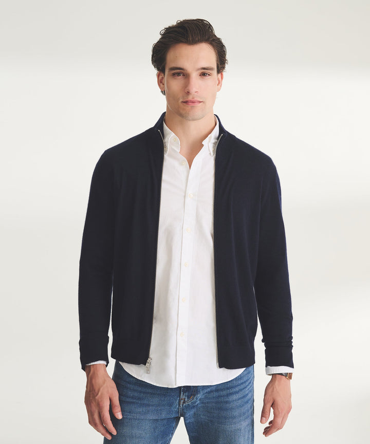 Super Fine Cashmere Zip Up