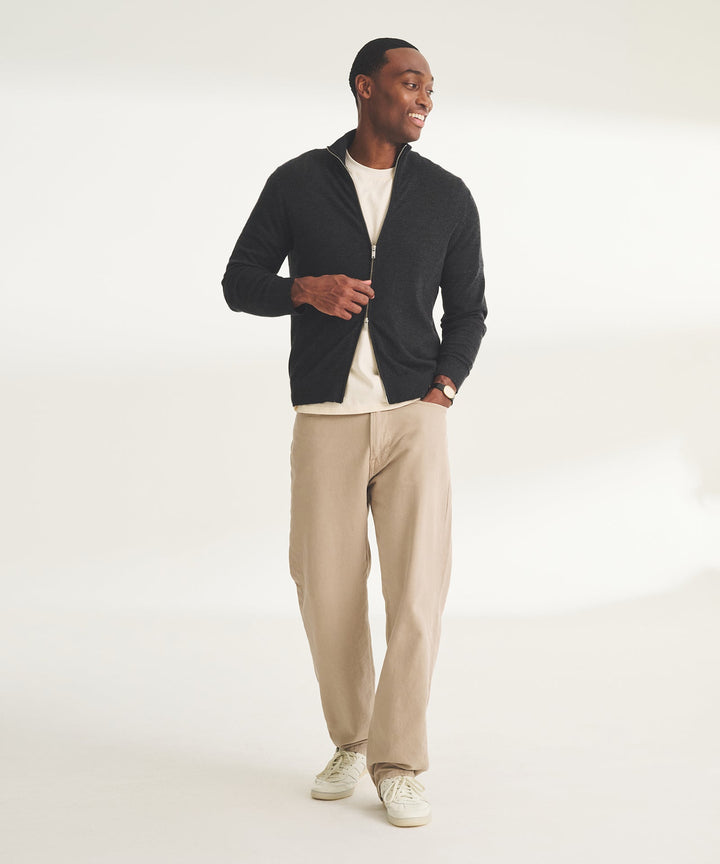 Super Fine Cashmere Zip Up