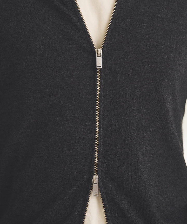Super Fine Cashmere Zip Up