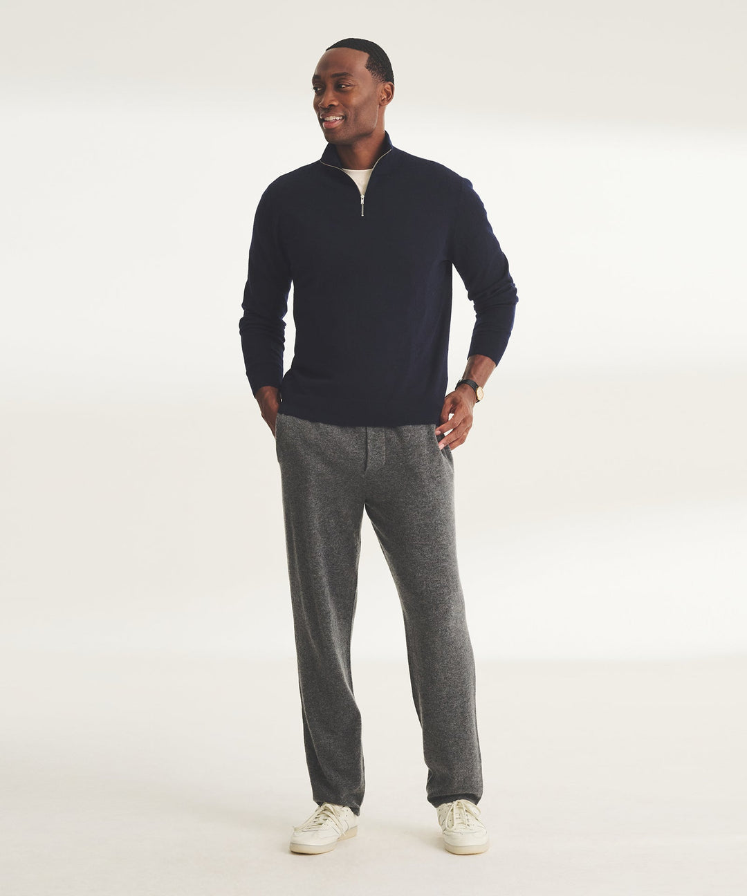 Super Fine Cashmere Quarter Zip