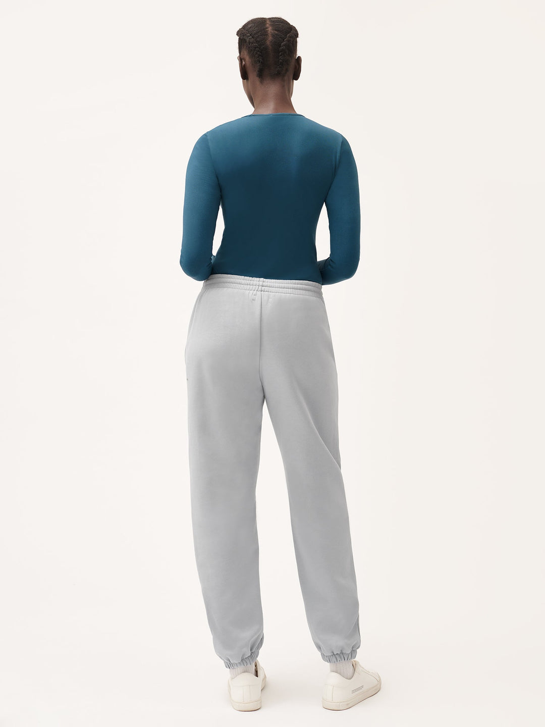 Womens Natural Dye Track Pants—midnight fog grey