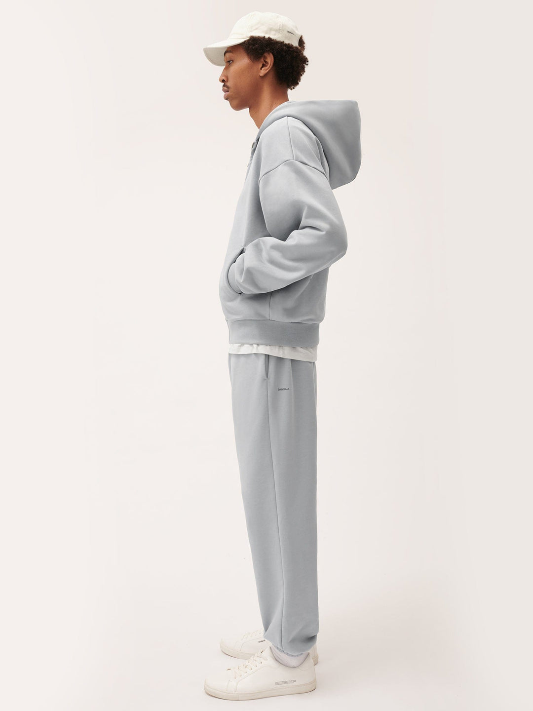 Mens Natural Dye Track Pants—midnight fog grey